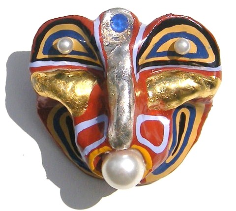 Fibula Kala s ( Pearl )

The Boreads, in Greek Mythology, were Calais and Zetes (also Zethes). They were the sons of Boreas and Oreihyia, daughter of King Erechtheus of Athens. Due to being sons of the north wind they were supernaturally gifted in different ways (depending on changes in the story from being passed down through generations and cultures) either being as fast as the wind or able to fly, having wings either on their feet or backs, depending on the myth.