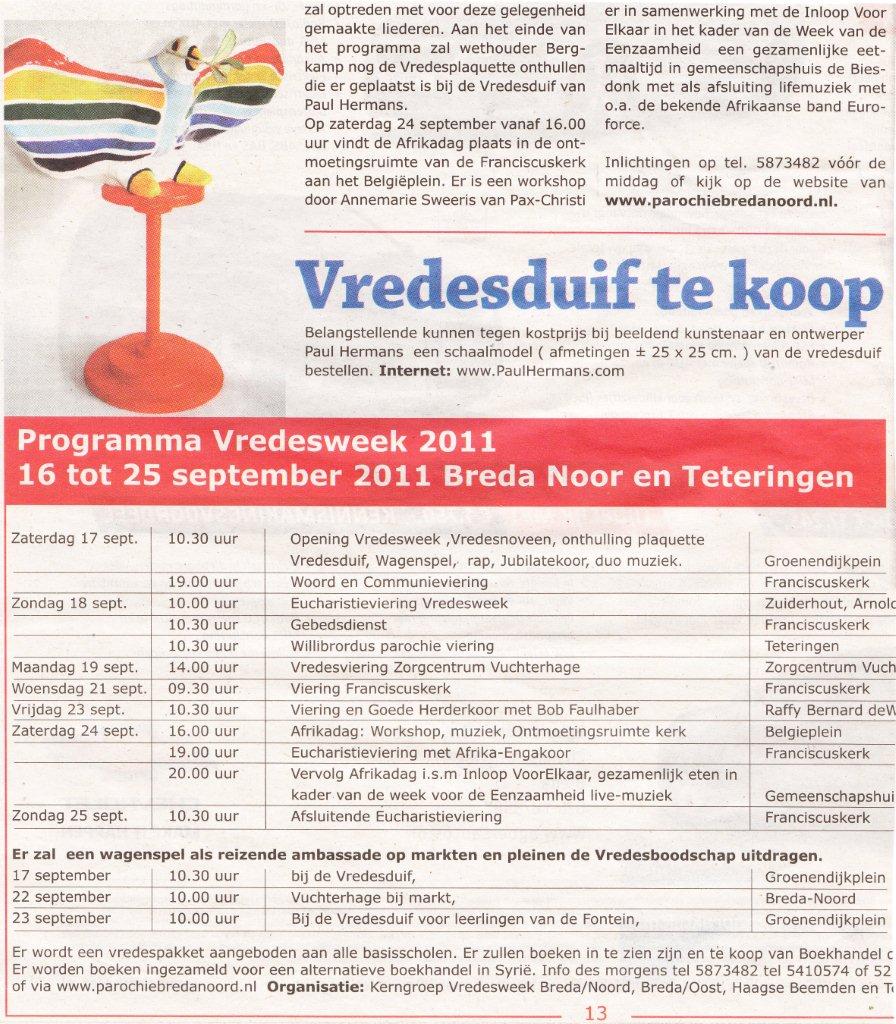 Vredesweek 2011